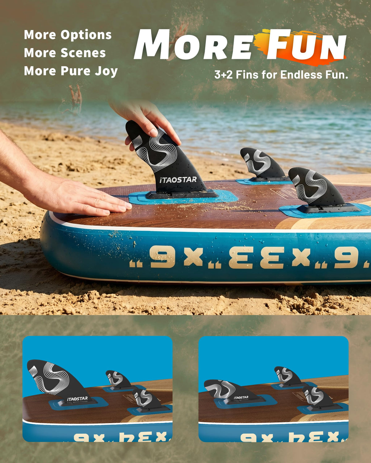 Wild W02BP 12'6 × 33" Inflatable Stand Up Paddle Board