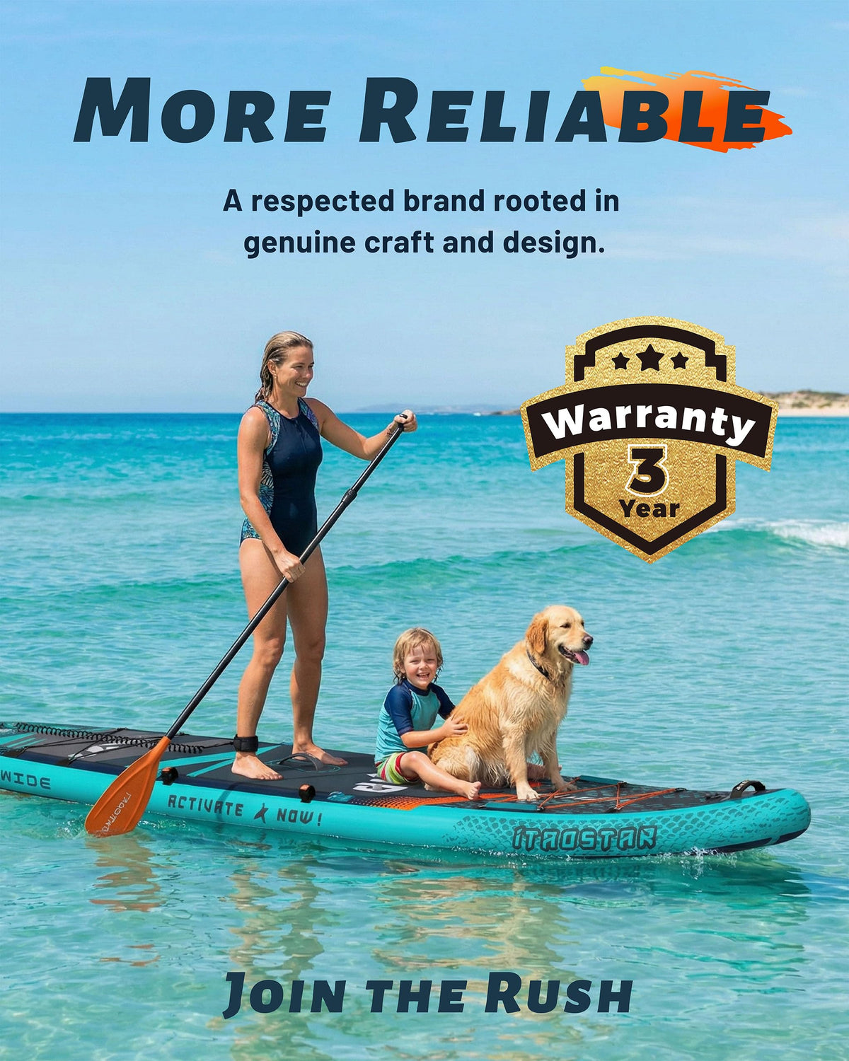 Lead L01BP 12' × 35" Inflatable Stand Up Paddle Board