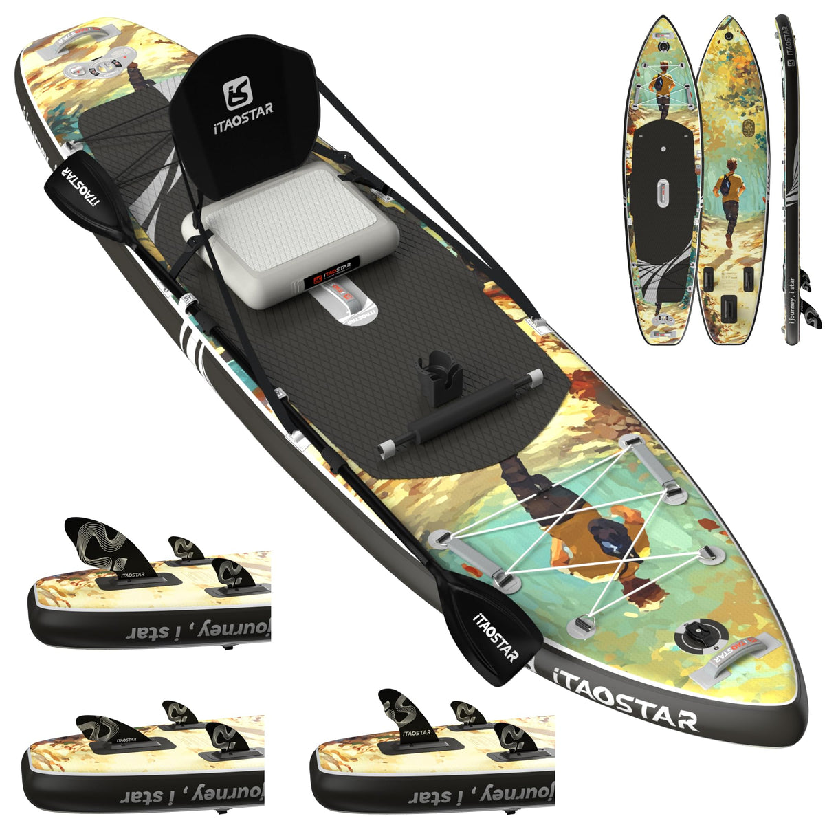 Novelty N01LP 11'6" × 35" Inflatable Stand Up Paddle Board