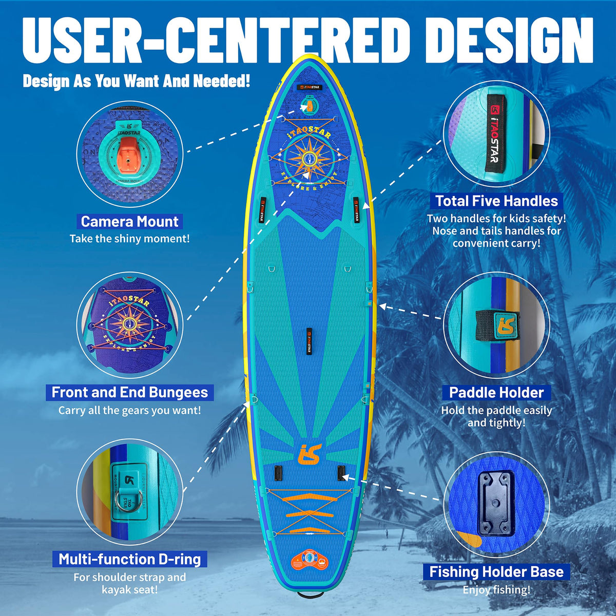 Journey J02AP 11'6" × 34" Inflatable Stand Up Paddle Board