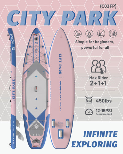 City Park C03FP 12' × 35" Inflatable Stand Up Paddle Board