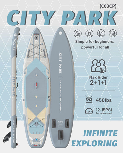 City Park C03CP 12' × 35" Inflatable Stand Up Paddle Board