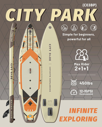 City Park C03BP 12' × 35" Inflatable Stand Up Paddle Board