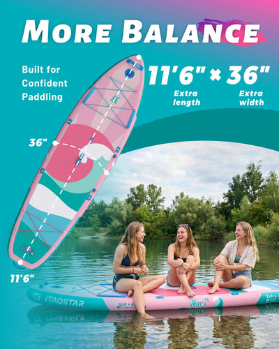Wave  W01BP 11'6" × 36" Inflatable Stand Up Paddle Board