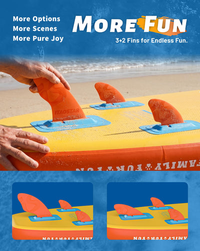 Pets C01EP 11' × 34" Inflatable Stand Up Paddle Board