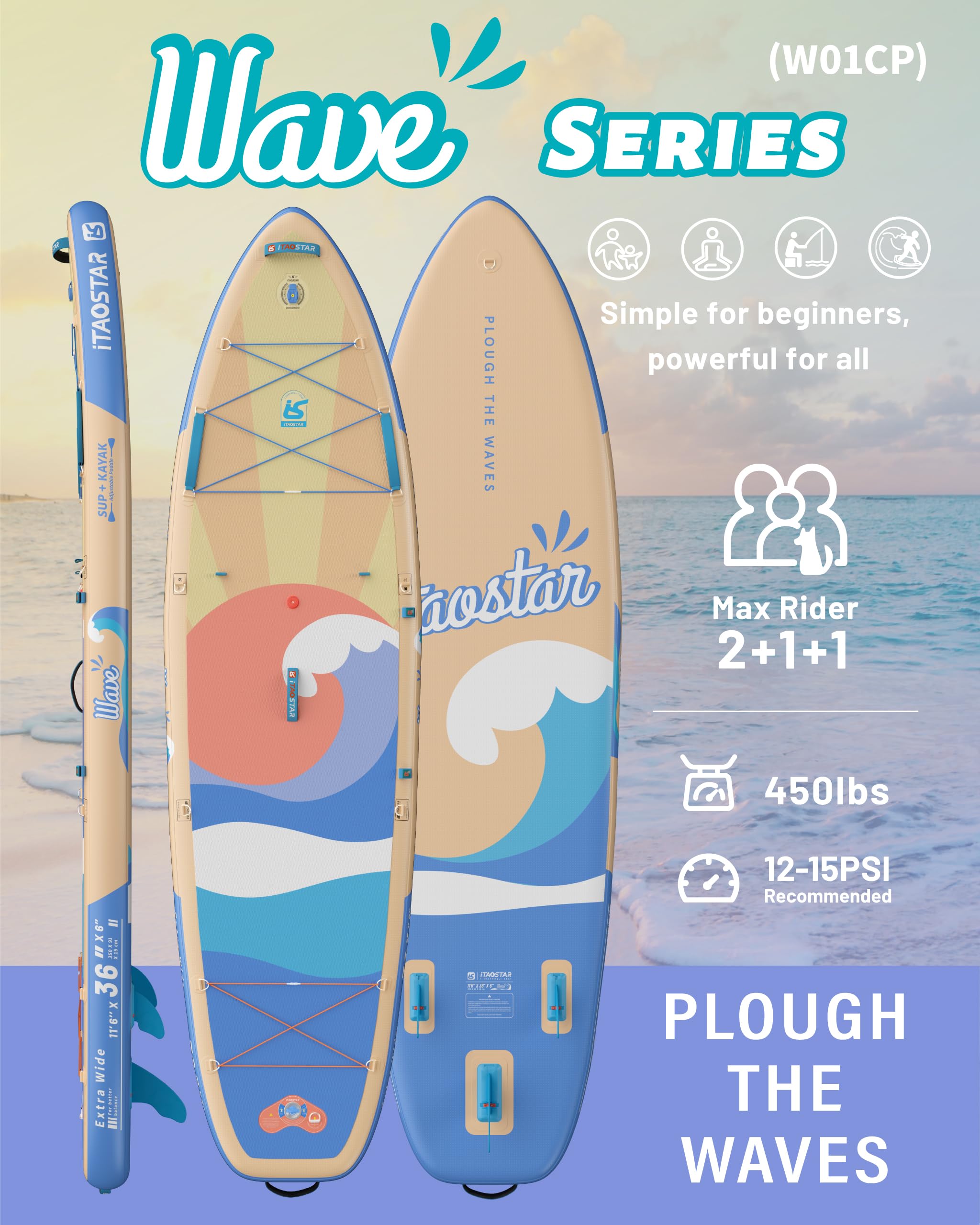 Billow W01CP 11'6" × 36"