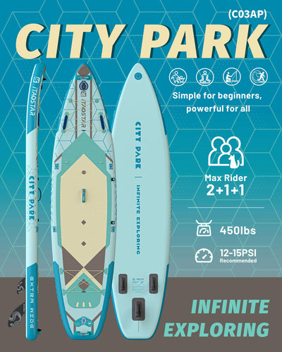 City Park C03AP 12' × 35" Inflatable Stand Up Paddle Board