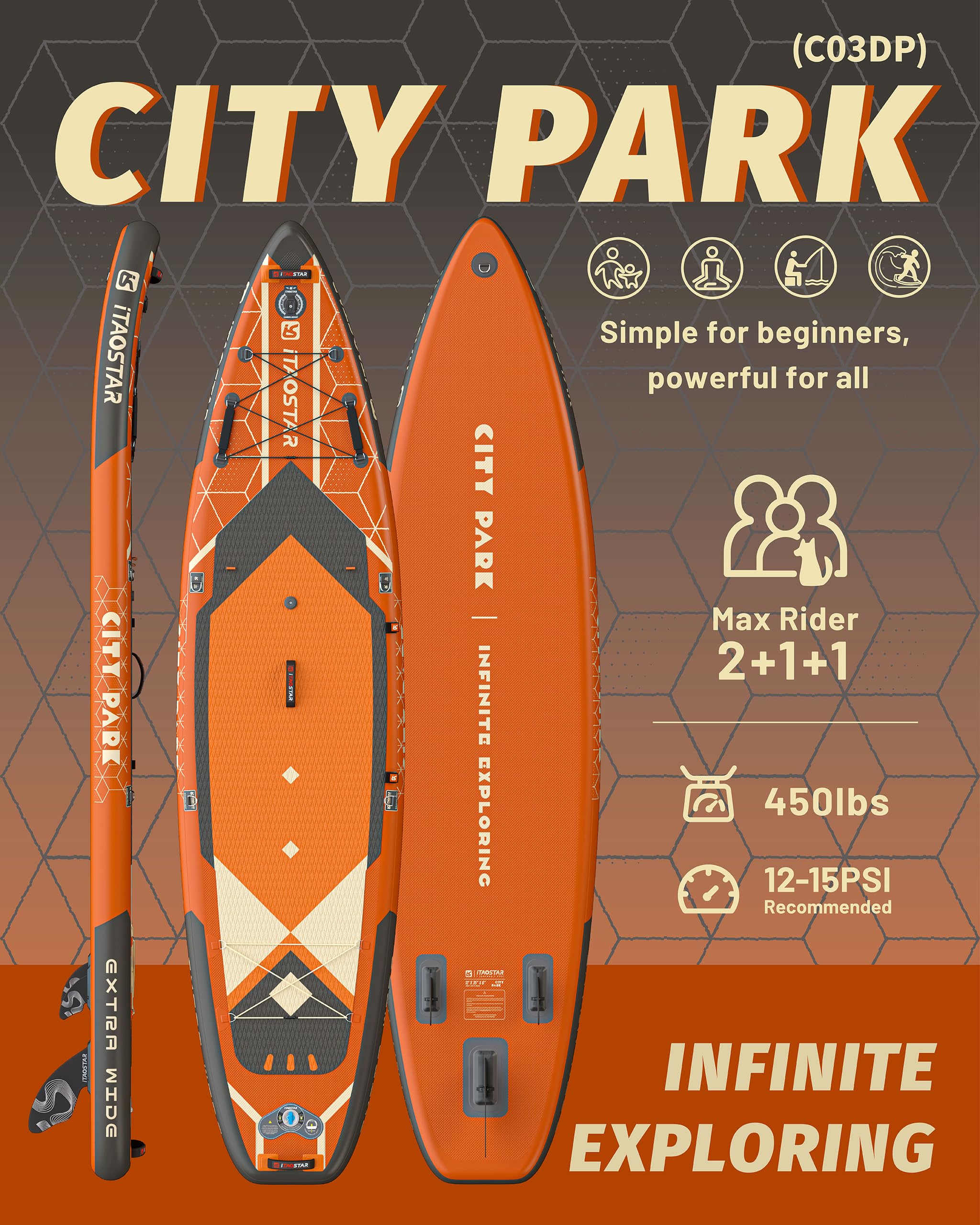 City Park C03D 12' × 35"