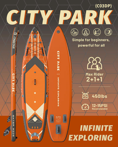 City Park C03DP 12' × 35" Inflatable Stand Up Paddle Board