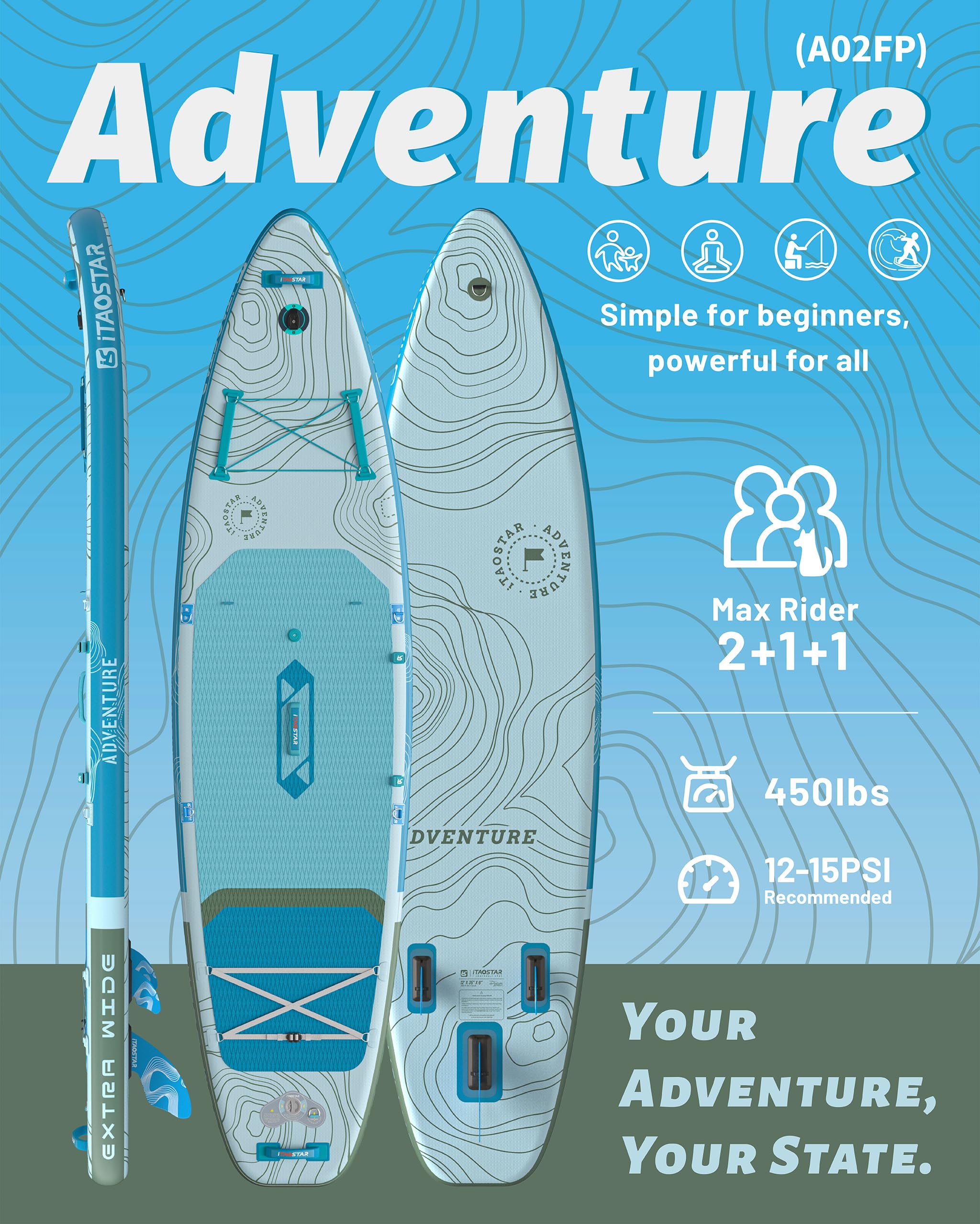 Adventure A02F 12' × 35"