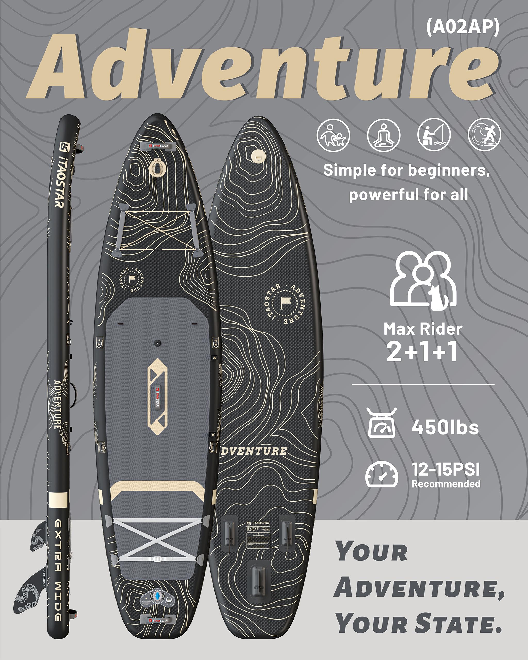 Adventure A02A 12' × 35"