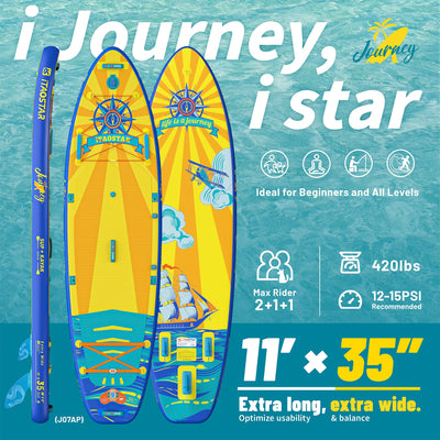 Journey J07AP  11' × 35" Inflatable Stand Up Paddle Board