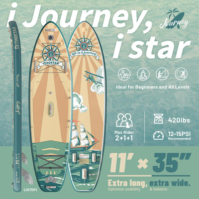 Journey J07DP 11' × 35" Inflatable Stand Up Paddle Board