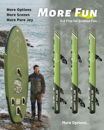 Adventure A01DP 12' × 39" Inflatable Stand Up Paddle Board