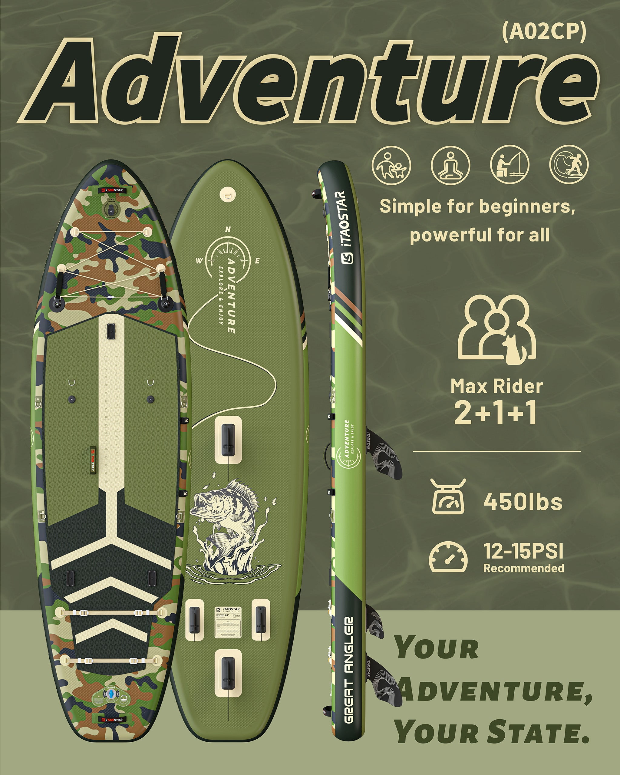 Adventure A01D 12' × 39"