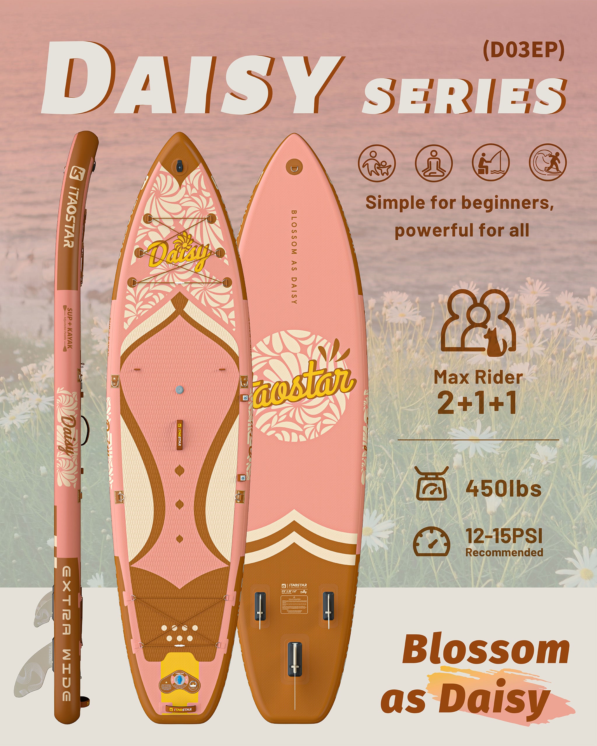 Daisy D03D 11'6" × 35"