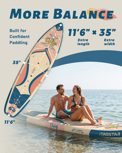 Daisy D03AP 11'6" × 35" Inflatable Stand Up Paddle Board
