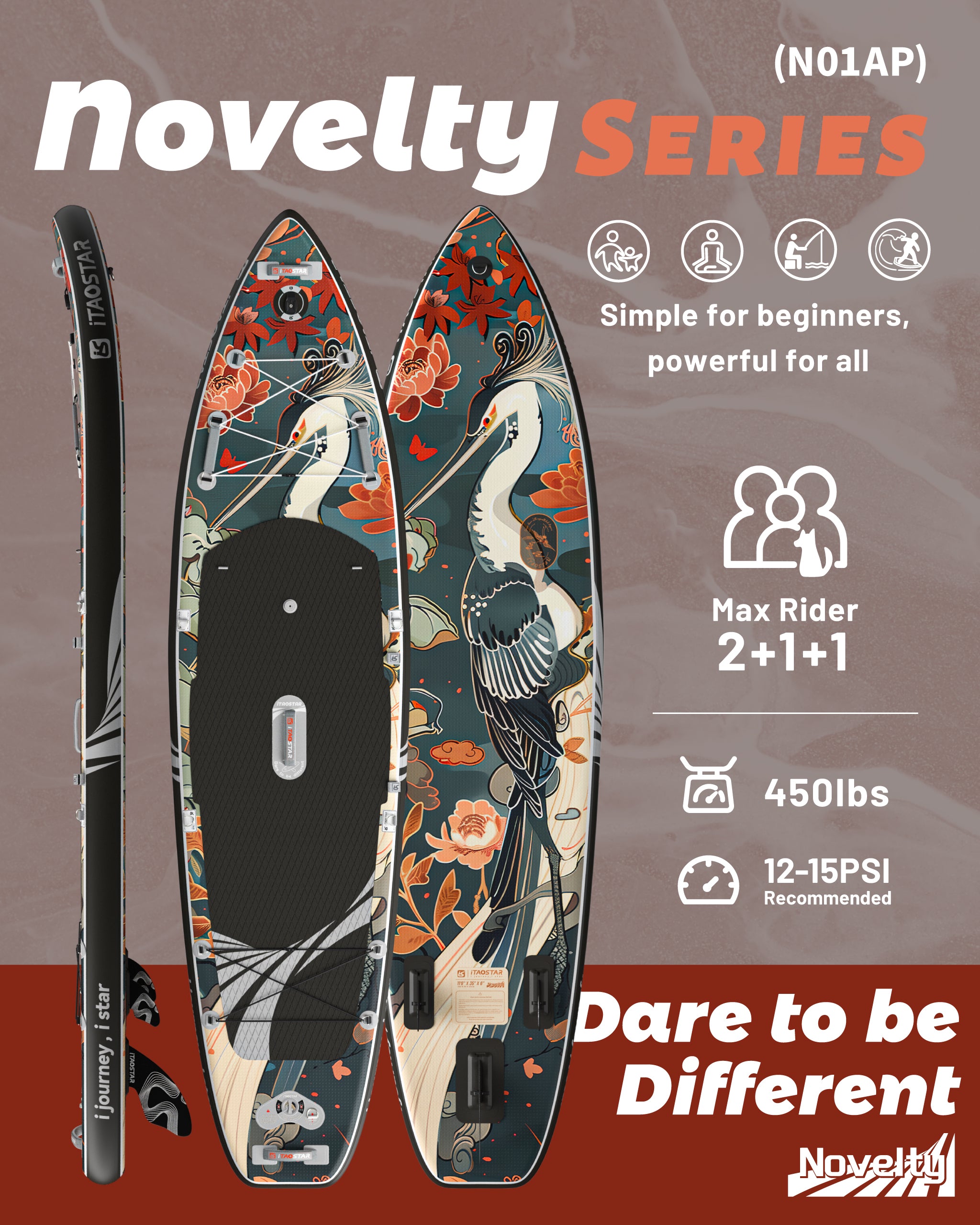 Novelty N01A 11'6" × 35"