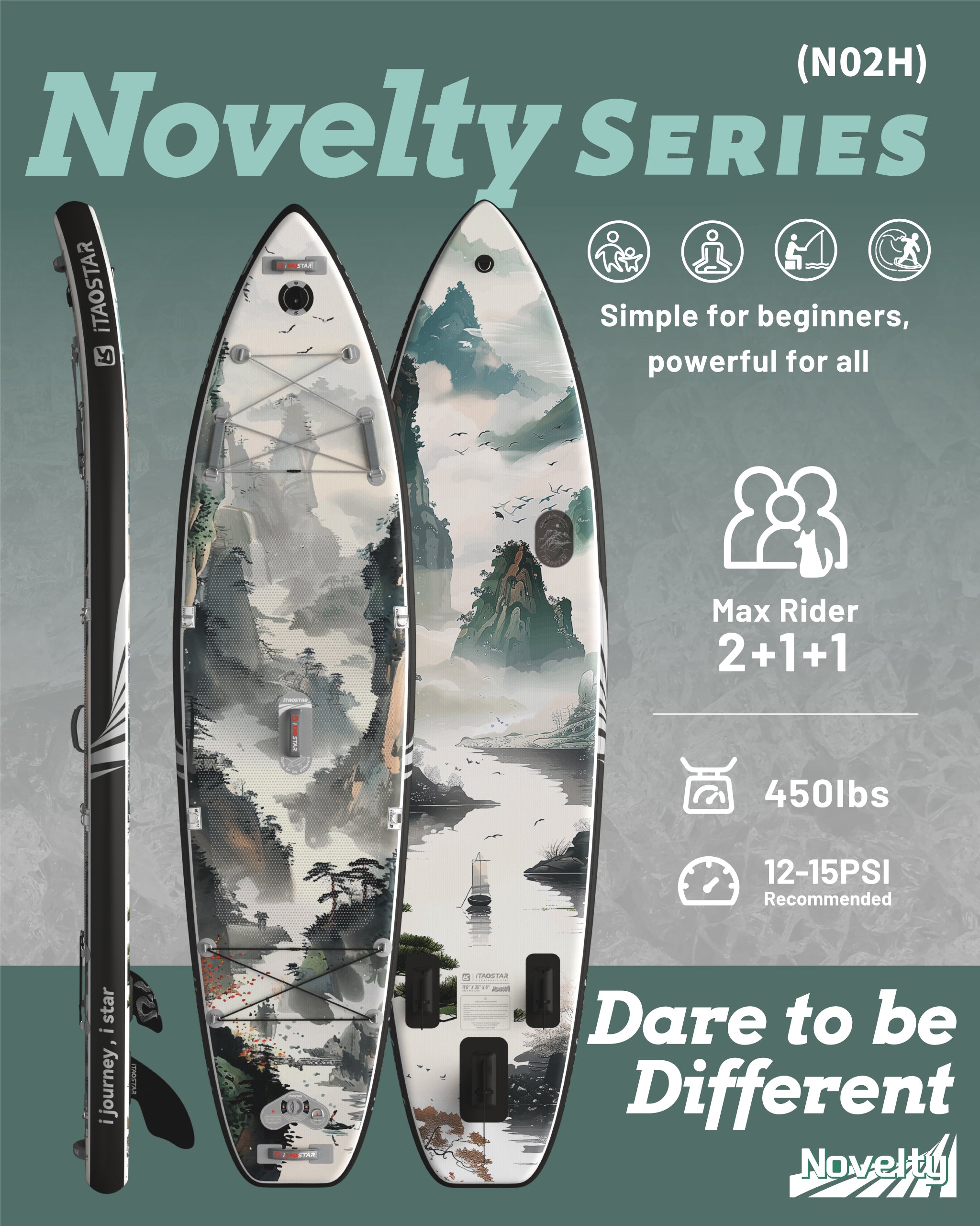 Novelty N02H 11'6" × 35"