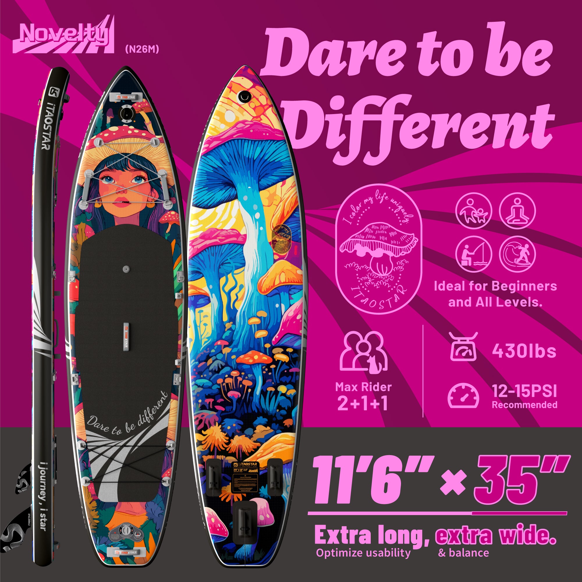 Novelty N26M 11'6" × 35"