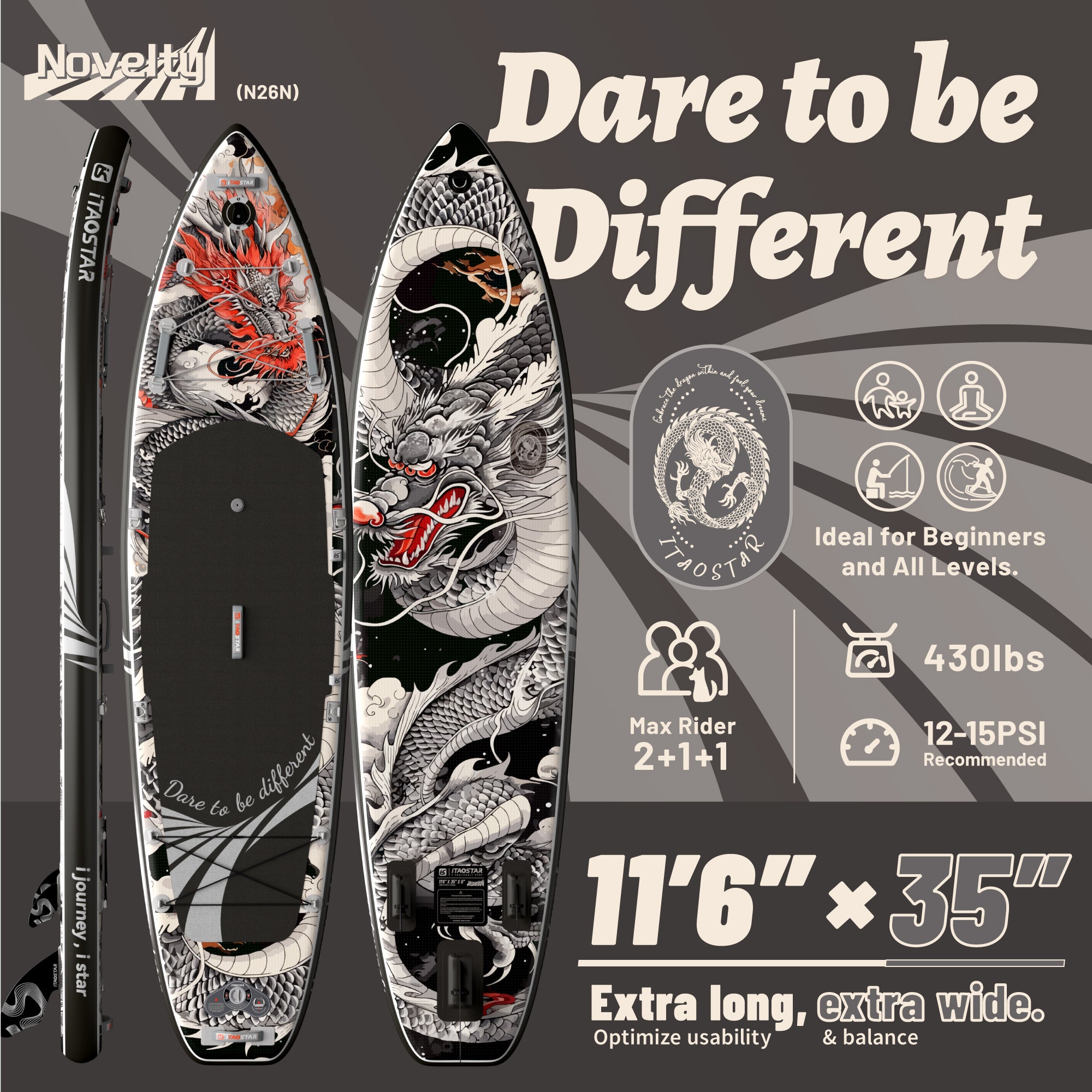 Novelty N26N 11'6" × 35"