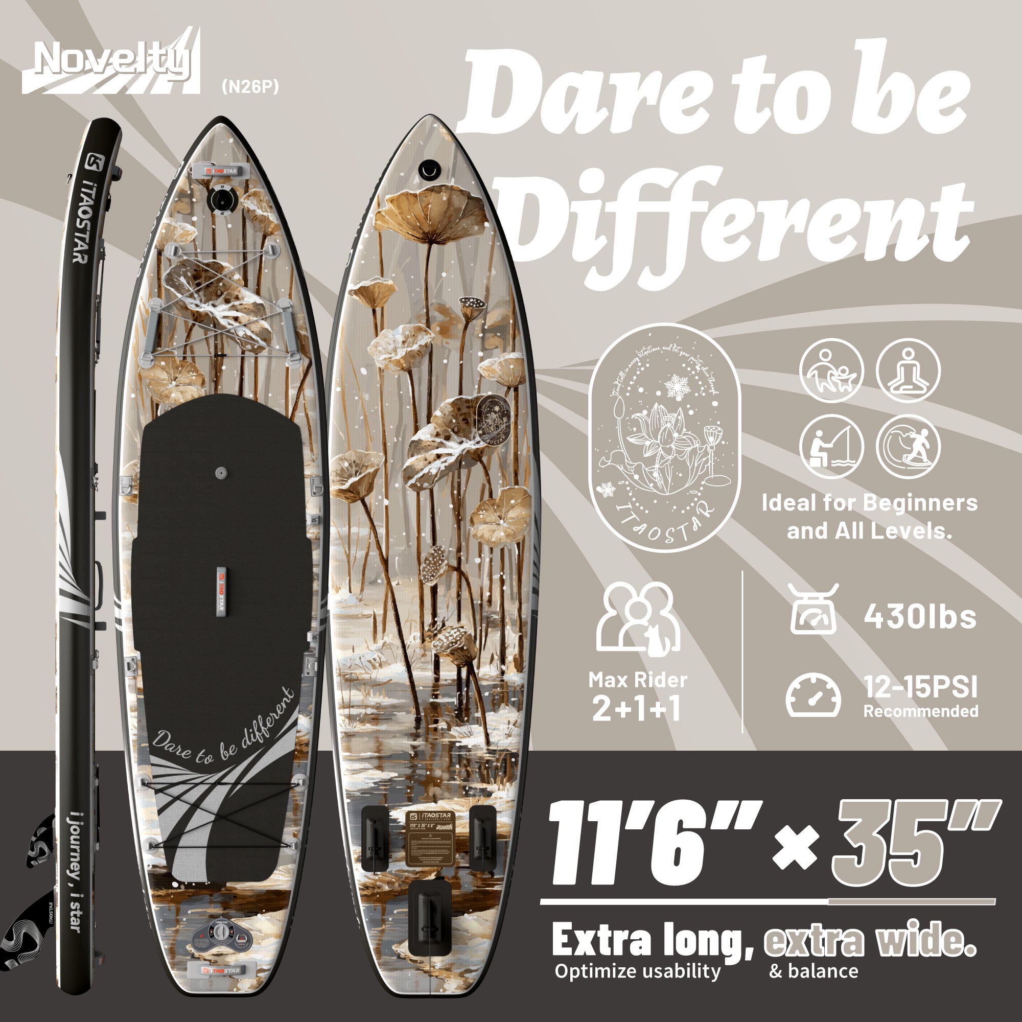 Novelty N26P 11'6" × 35"