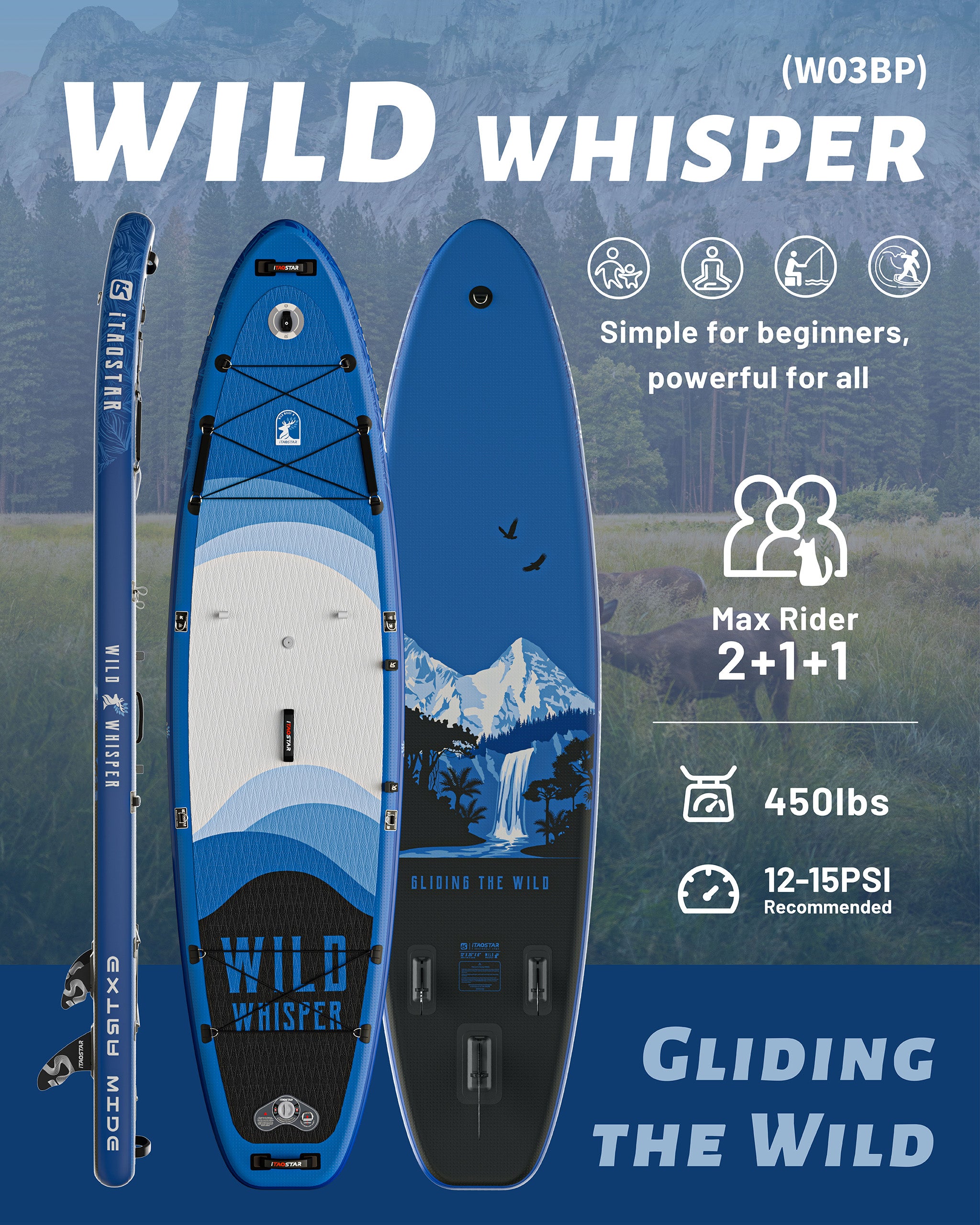 Wild Whisper W03B 12' × 35"